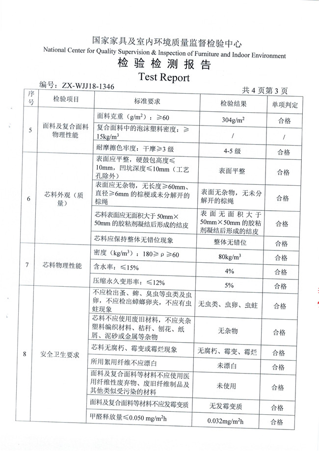 最新认证｜光明椰棕床垫检测报告发布，全部项目合格！