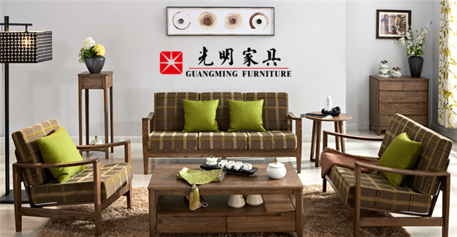 实木沙发这样摆放竟然可以这么美！实木家具图片欣赏